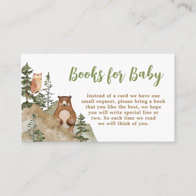 Carte D'accompagnement Adventure Begin Woodland Mountain Books for Baby (Devant)