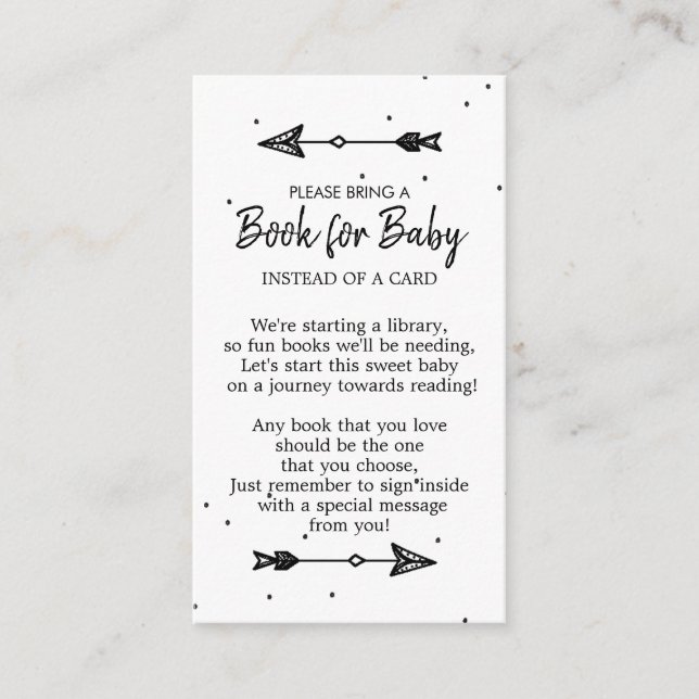 Carte D'accompagnement Adventure commence Tribal Arrow Book for Baby (Devant)