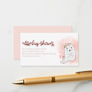 Carte D'accompagnement Affichage de Baby Shower pour Halloween avec des f
