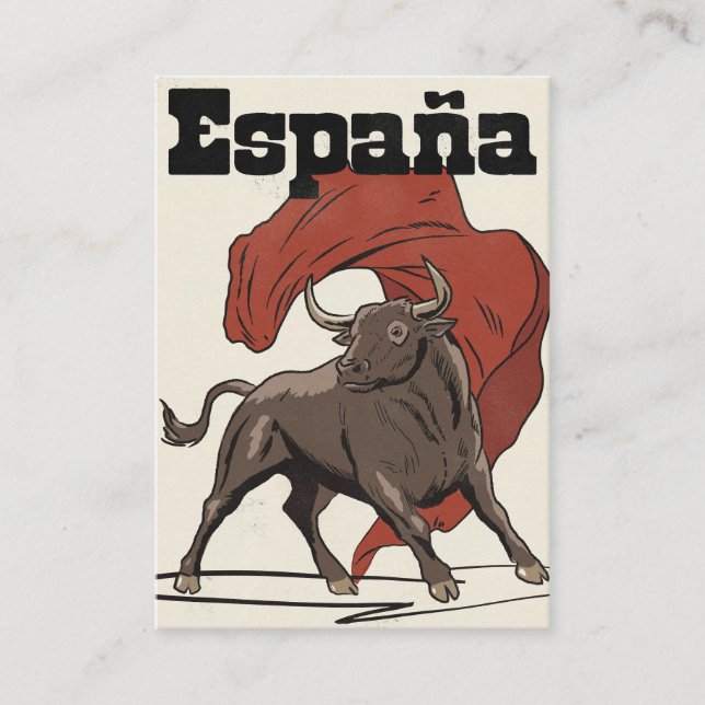 Carte D'accompagnement Affiche de voyage en Espagne (Devant)