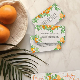 Carte D'accompagnement Afficher Poème de Douche Sans Emballage Citrus Ora