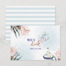 Ahoy C'est un Garçon Baby shower nautique Boy Voit