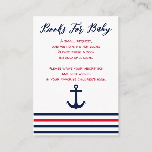 Carte D'accompagnement Ahoy C'est un garçon Livres nautiques pour bébé (Devant)