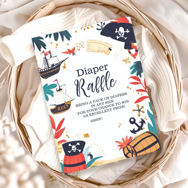 Carte D'accompagnement Ahoy C'est un garçon Pirate Ship Nautical Diapper  (Créateur téléchargé)