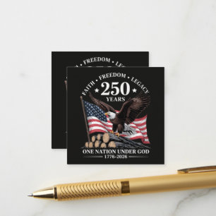 Carte D'accompagnement Aigle 250e anniversaire États-Unis