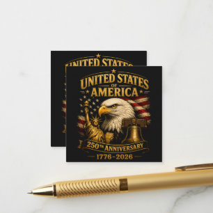 Carte D'accompagnement Aigle du 250e anniversaire des États-Unis d'Amériq