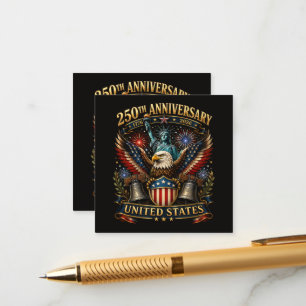 Carte D'accompagnement Aigle patriotique du 250e anniversaire des États-U