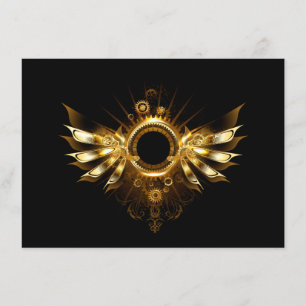 Carte D'accompagnement Ailes de Steampunk