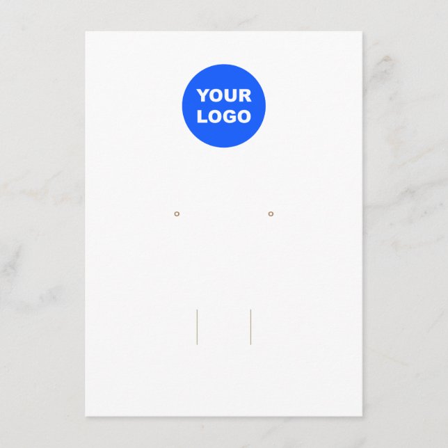 Carte D'accompagnement Ajouter le logo Bow cheveux et oreille (Devant)