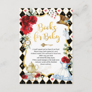 Carte D'accompagnement Alice in Wonderland Mad Tea Party Livres pour bébé