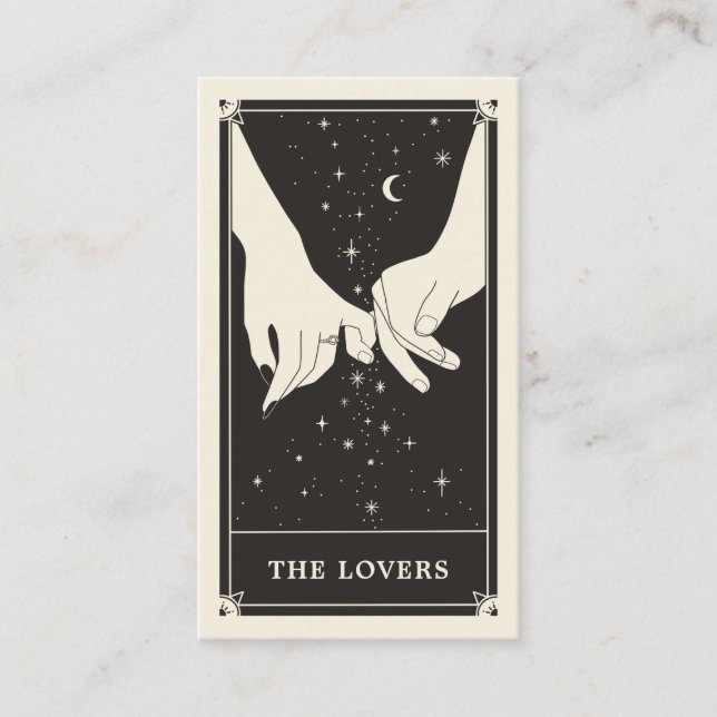 Carte D'accompagnement Amateurs célestes Mariage de Tarot Enregistrer la  (Devant)