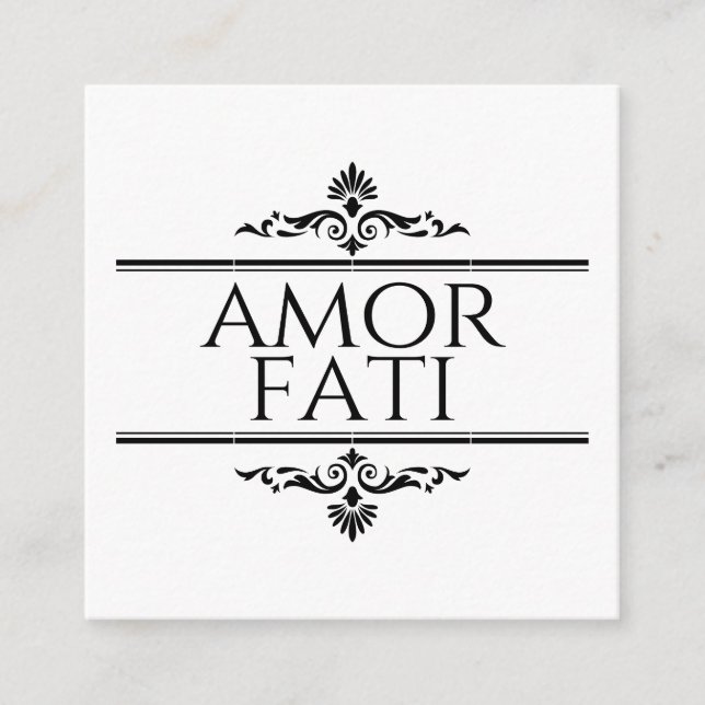 Carte D'accompagnement Amor Fati (Devant)