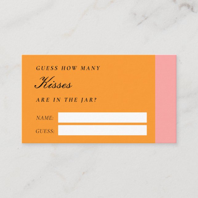 Carte D'accompagnement Amour À First Spritz Combien De Baisers Fête des m (Devant)