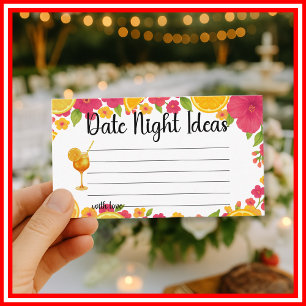 Carte D'accompagnement Amour au premier Spritz Date Night Ideas