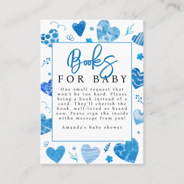 Carte D'accompagnement Amoureux | Livres Pour Bébé (Devant)