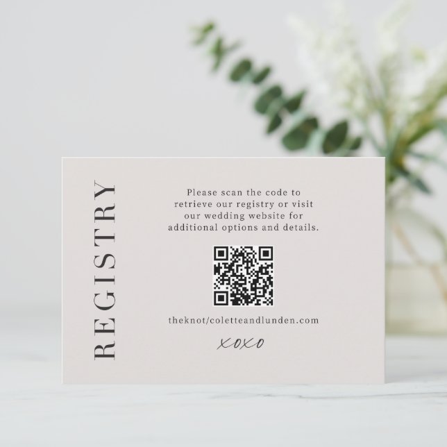 Carte D'accompagnement Analyse Mariage du boîtier du registre cadeau mode (Debout devant)