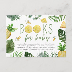 Carte D'accompagnement Ananas & Pacificateurs Livres Pour Baby shower Gre