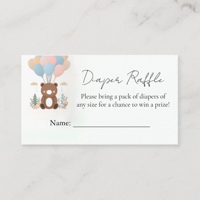 Carte D'accompagnement Animal Cub Boho Nous Pouvons Bearly Wait Baby show (Devant)