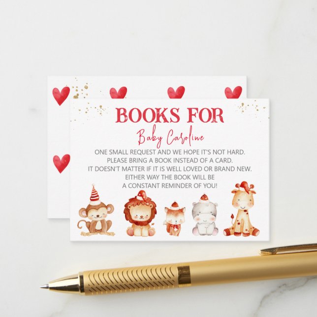 Carte D'accompagnement Animaux d'hiver, Livres pour bébé, Bibliothèque (Devant/Arrière en situation)
