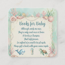 Animaux sous-marins Aquamarine Baby Shower