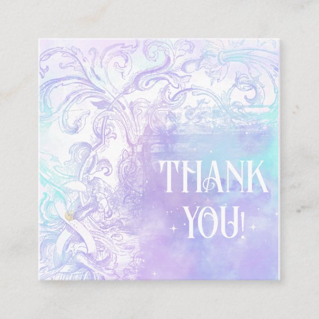 Carte D'accompagnement *~* AP8 QR Coupon MERCI LOGO (Devant)