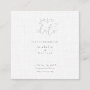 Carte D'accompagnement Appel de script Calligraphie Mariage Moderne Enreg