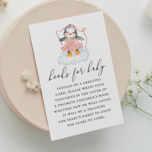 Carte D'accompagnement Apportez un livre pour la petite fille. Cute anima (Créateur téléchargé)