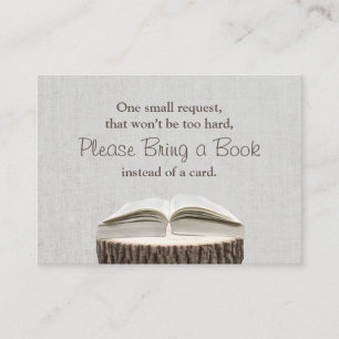 Carte D'accompagnement Apportez une insertion de baby shower de demande