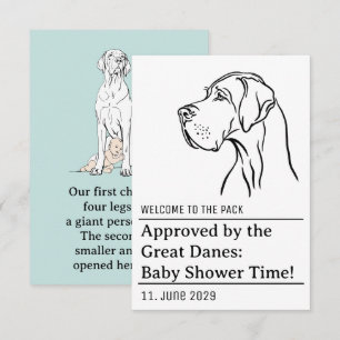 Carte D'accompagnement Approuvé par le Grand Danois 