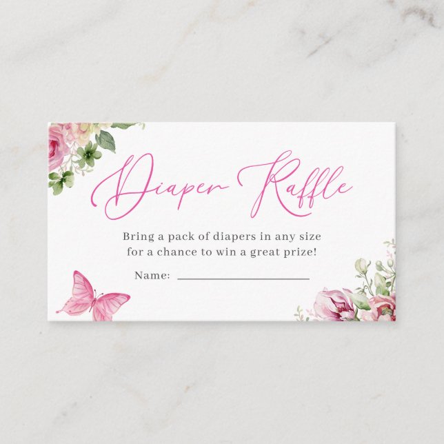 Carte D'accompagnement Aquarelle Baby shower de carafe floral (Devant)