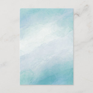 Carte D'accompagnement Aquarelle bleue