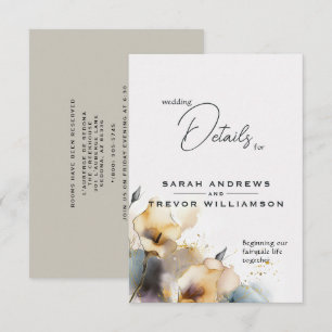 Carte D'accompagnement Aquarelle Boho Calla Lily Floral