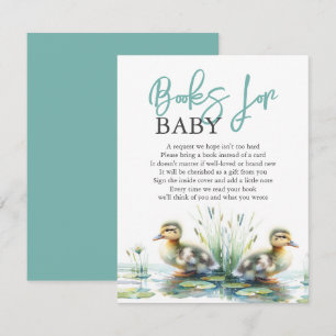 Carte D'accompagnement Aquarelle Colliers Livres Pour Bébé