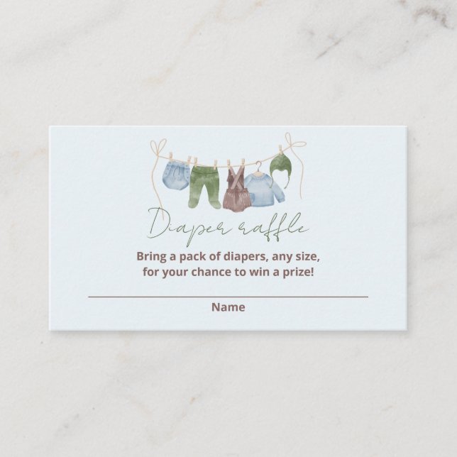 Carte D'accompagnement Aquarelle de bébé en raphia de lait (Devant)