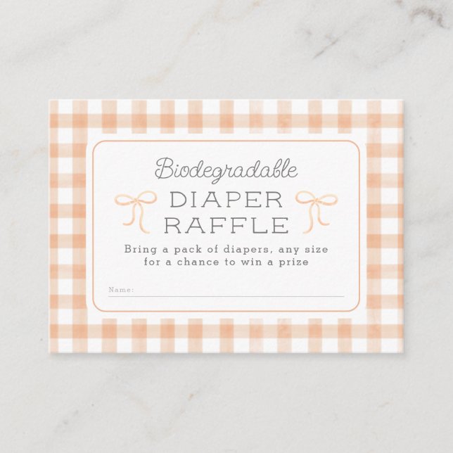 Carte D'accompagnement Aquarelle En vichy broyeuse Raffin (Devant)