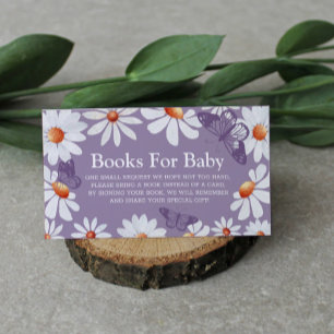 Carte D'accompagnement Aquarelle et Papillons Livres pour bébé E