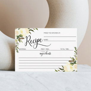 Carte D'accompagnement Aquarelle Fête des mariées florale RECEPE