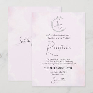 Carte D'accompagnement Aquarelle gris minimaliste Branche des oiseaux