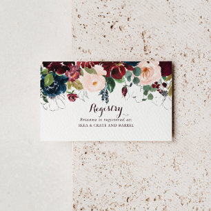 Carte D'accompagnement Aquarelle Illustré Mariage de automne Cadeau Regis