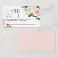 Aquarelle Jolie Fleurs de Jardin Raffle de couches
