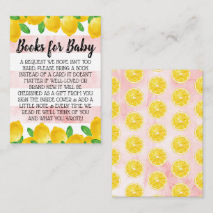 Carte D'accompagnement Aquarelle Lemon Tree Baby shower Demande de réserv