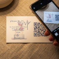 Aquarelle mariage de gâteau Illustration QR Code