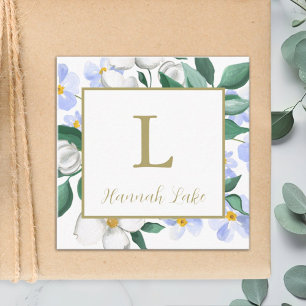 Carte D'accompagnement Aquarelle personnalisée Appels floraux ou