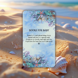 Carte D'accompagnement Aquarelle sous le Baby shower Sea Wonder