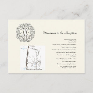 Carte D'accompagnement Arbre celtique de la vie Direction Mariage