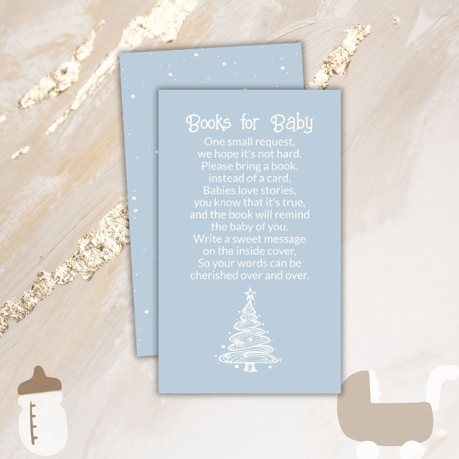 Carte D'accompagnement Arbre de Noël Boho Blue Boy Books for Baby (Créateur téléchargé)