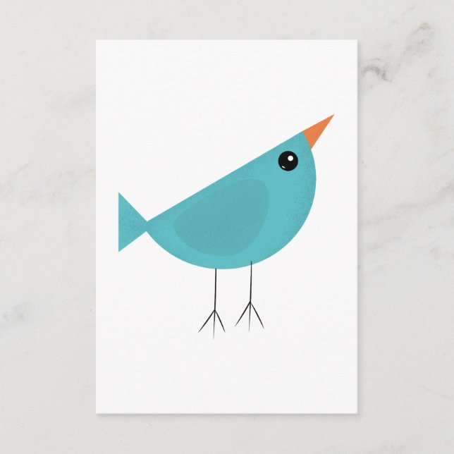 Carte D'accompagnement Art de la nature d'oiseau fantaisiste adorable (Devant)