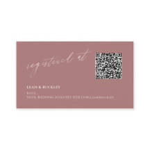 ArtApp QR Code Registre Dusty Rose Blush Script