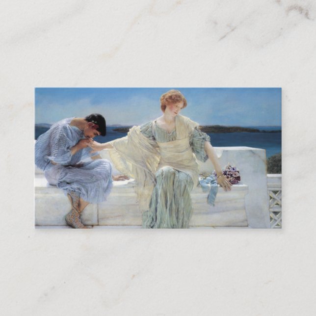 Carte D'accompagnement Ask Me No More par Alma Tadema Mariage (Devant)