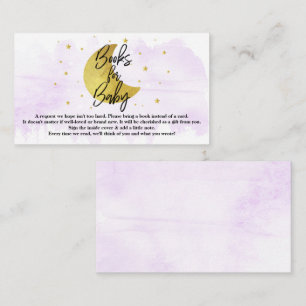 Carte D'accompagnement Au-Dessus De La Lune Livres De Baby shower Neutr